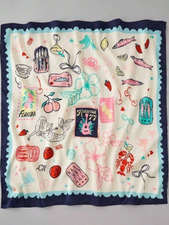 Anthropologie Accessories - New! Summer Coastal Preppy Icon Scarf • NWOT A6